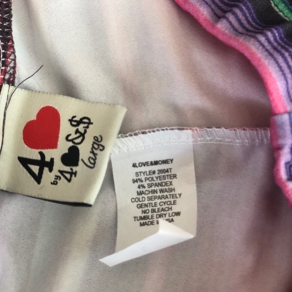 4 Love & Money Girls Skinny Flair Stripped Pant - Picture 7 of 12
